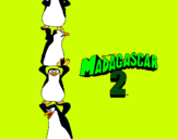 Dibuix Madagascar 2 Pingüins pintat per LAURA DURÒ