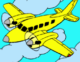 Dibuix Avioneta pintat per Hidroavió Martí