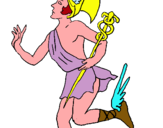 Dibuix Hermes pintat per daneil