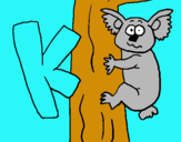 Dibuix Koala pintat per diana