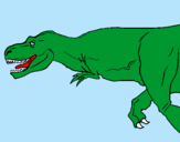 Dibuix Tiranosaure rex pintat per ester 