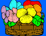 Dibuix Cistell de flors 12 pintat per marta taragona
