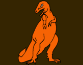 Dibuix Tiranosaurios rex  pintat per Jhostin