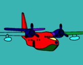 Dibuix Avió pintat per BERNAT SOLÉS