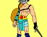 Dibuix Gladiador pintat per ETNA