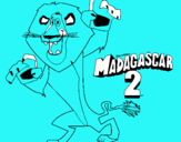 Dibuix Madagascar 2 Alex pintat per LUCAS