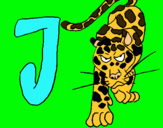 Dibuix Jaguar pintat per LAURA ROBLES