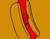 Dibuix Hot dog pintat per MAR