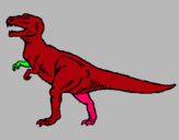 Dibuix Tiranosaurus Rex pintat per marti forch ordoñez