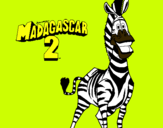 Dibuix Madagascar 2 Marty pintat per Antoni p.