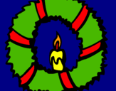Dibuix Corona de nadal II  pintat per ainara