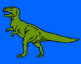 Dibuix Tiranosaurus Rex pintat per maria  barbera