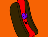 Dibuix Hot dog pintat per roger ratoli