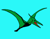 Dibuix Pterodàctil pintat per dinodactil