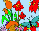 Dibuix Fauna i flora pintat per ETNA