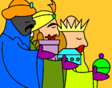 Dibuix Els Reis Mags 3 pintat per claudia