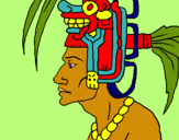 Dibuix Cap de la tribu pintat per a