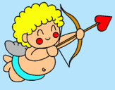 Dibuix Cupido pintat per marta taragona