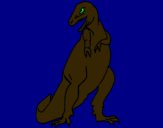 Dibuix Tiranosaurios rex  pintat per IBAI