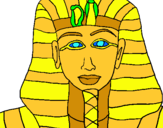 Dibuix Tutankamon pintat per xavi