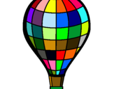 Dibuix Globus aerostàtic pintat per anònim