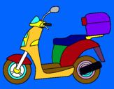 Dibuix Ciclomotor pintat per MARINA F T
