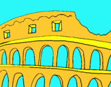 Dibuix Coliseu pintat per xavi