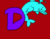 Dibuix Dofí pintat per emma