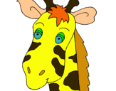 Dibuix Cara de girafa pintat per clàudia