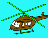 Dibuix Helicòpter  pintat per Xavier Legaz Soler