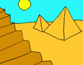 Dibuix Piràmides pintat per xavi
