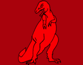 Dibuix Tiranosaurios rex  pintat per dinorex