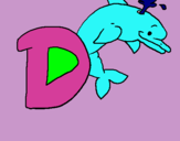 Dibuix Dofí pintat per CARLA CAMPOS CARNE