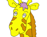 Dibuix Cara de girafa pintat per julia  adria