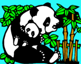 Dibuix Mare Panda pintat per mariona.r.o