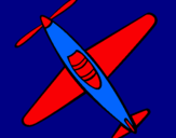 Dibuix Avió III pintat per DINOCO 5