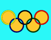 Dibuix Anelles dels jocs olímpics pintat per LAIA