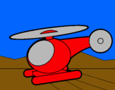 Dibuix Helicòpter petit  pintat per jessica