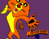 Dibuix Madagascar 2 Alex 2 pintat per joel