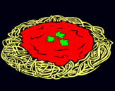 Dibuix Espaguetis amb formatge pintat per gerard