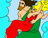 Dibuix El rapte de Persèfone pintat per ETNA