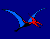 Dibuix Pterodàctil pintat per DINOCO 5