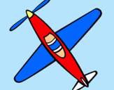 Dibuix Avió III pintat per avio