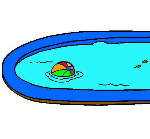 Dibuix de Pilota a la piscina pintat per Usuari no registrat el dia 05 de  Febrer del 2011
