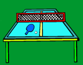Dibuix Tennis de taula pintat per nil