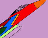 Dibuix Avió de caça pintat per bernat