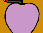 Dibuix poma pintat per RITA