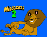 Dibuix Madagascar 2 Alex pintat per jessica