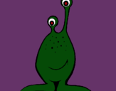 Dibuix Mini extraterrestre pintat per msbbsb