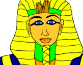 Dibuix Tutankamon pintat per Marc